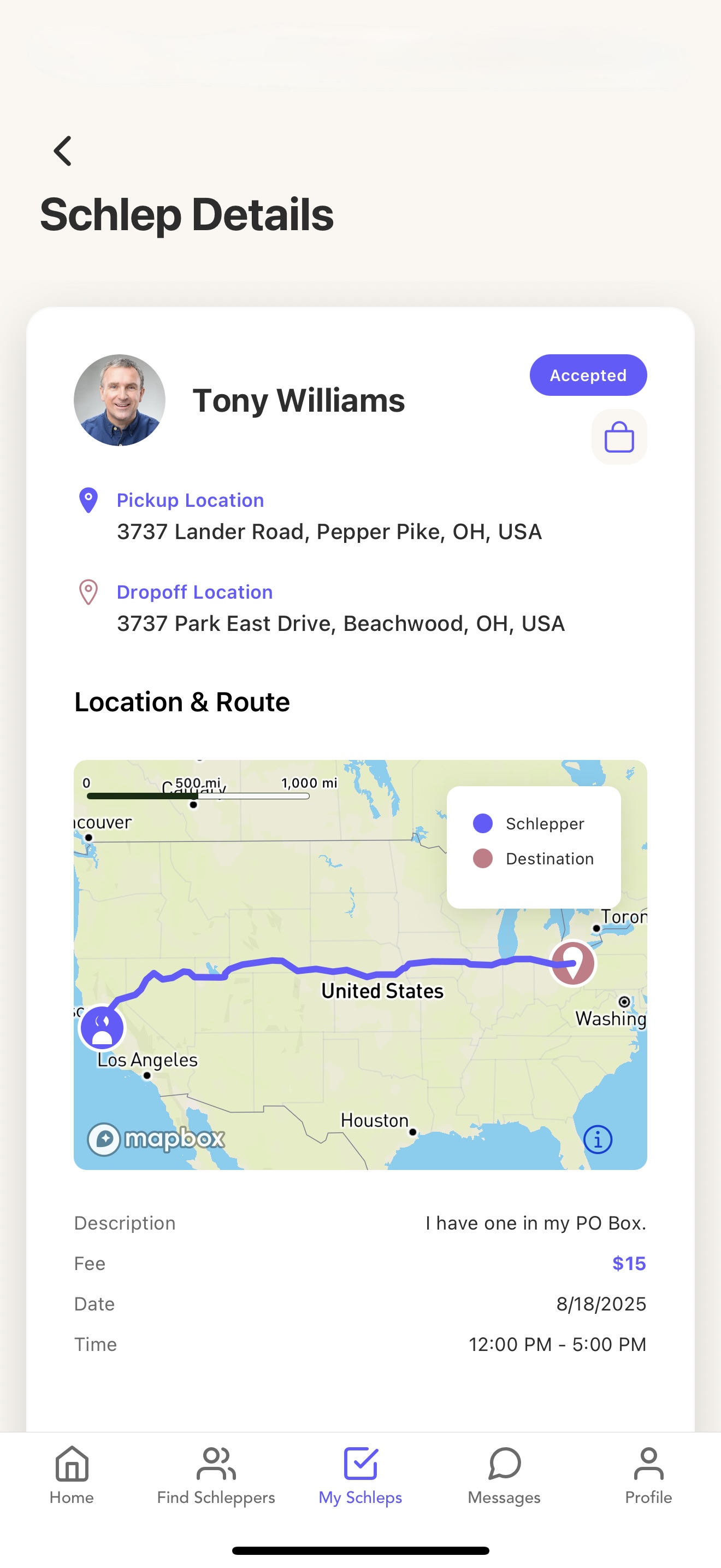 Schlep'n - The app for busy parents and helpers who get things done